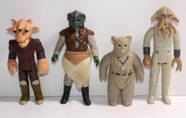 Kenner 1983 Vintage Star Wars Action Figures: Ree-Yees Klaatu Chief Chirpa Squid - £39.56 GBP