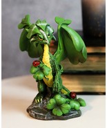 Ebros Green Irish Lucky Clover Dragon with Ladybugs Statue by Stanley Mo... - €20,66 EUR