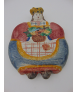 Ceramic Chef Plaque Hand Painted Made in Italy for The Cellar Vintage 90... - £11.15 GBP