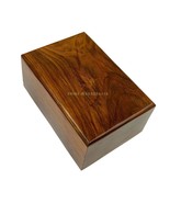 Shine Wood Crafts Wooden Urn Box for Human Ashes, Cremation Funeral Urns... - £53.68 GBP