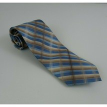 Van Heusen Blue &amp; Tan Striped Tie - £10.07 GBP