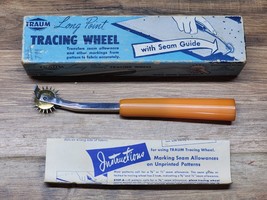 Vintage TRAUM Long Point Tracing Wheel Stitch Marker Pattern Making Sewing Tool - £17.41 GBP