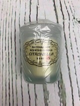 Citronella Candles Set 8 2.5 oz Each Wax Glass Scented Candle Soy Wax Ou... - £15.88 GBP