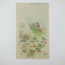 Victorian Trade Card LARGE Clarks ONT Thread View Spring Valley of the H... - £23.59 GBP