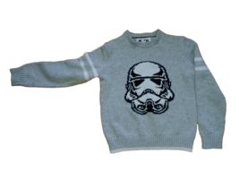 Star Wars Stormtrooper Gap Sweater Kids Youth Pullover Knit Grey size M [8/9] - £11.06 GBP