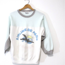 Vintage Airline de Paris France Sweatshirt Medium - $65.79