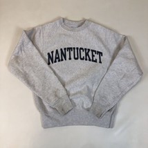 Champion Reverse Weave Sweatshirt Nantucket  Island Gray Crewneck Size XS - $29.69