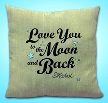 Janlynn Needlecraft Love You To The Moon and Back 14&quot; x 14&quot; Stamped Pillow Kit - £7.85 GBP