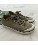 Keen Womens Canvas Sneakers Size 6 Taupe Gray White Lace Up Comfort - $704.11 MXN