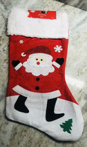 Ship N 24 Hours. New-Christmas House Red Felt Santa Christmas Stocking. 18 Inc. - $25.16