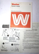 WhiteWestinghouse Washer Models LT159J LT250J Owner Manual Vintage PREOWNED - $15.99