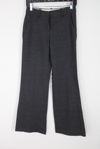 Theory 00 Gray Mini Houndstooth Wool Stretch Emery Mullingar Wide Leg Pants - £23.59 GBP