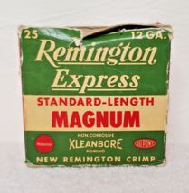 RARE Vintage Remington Express Magnum Kleanbore 12 Gauge Empty Ammo Box ONLY - £309.60 GBP