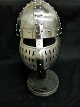 Full Face Spangen Helmet Medieval Helmet War Helmet Crusader Helmet - £196.28 GBP