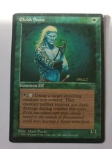 MTG Magic The Gathering Card Elvish Scout Summon Elf 1994 Green Fallen Empires - £5.77 GBP