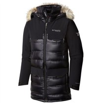 Columbia Men&#39;s Titanium HEATZONE 1000 Turbodown Long Hooded Jacket Parka... - £389.37 GBP