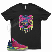 Black DRIPPY T Shirt for Lebron 18 Los Angeles by Night Multi Color Gang 17 - £20.49 GBP+