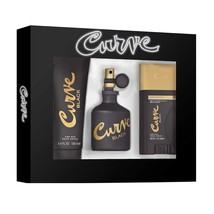 Curve Curve Black Men&#39;s Cologne 4 Piece Gift Set, 2.5 Fl. Oz. Eau De Cologne, 4  - £43.95 GBP