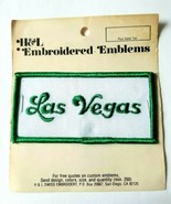 VTG H&amp;L Embroidered Emblems Patch- Las Vegas NV Souvenir Rectangle Green... - $9.99