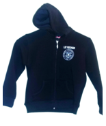 Toddler zip-up pocket hoodie 100% 5-6 black &quot;Lil Rocker&quot; - $20.78 CAD
