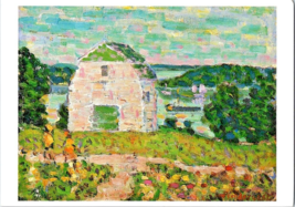 Postcard Maine Brooksville Copy of Oil Painting Maurice Prendergast  6 x 4&quot; - £4.66 GBP