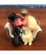 Vintage Wedding Cake Topper Miniature Bride Groom Hong Kong A388 - £19.75 GBP