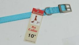 Valhoma 720 10 TQ Dog Collar Turquoise Single Layer Nylon 10 inches Package 1 image 3