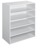 ClosetMaid 1565 Stackable 5-Shelf Organizer White - £98.89 GBP