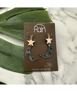 Rain Y2k Moon and Stars Earrings New Copper Blue Celestial Dangle - €16,91 EUR