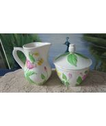 CONNOISEUR FRANCE GIEN POTTERY DEAUVILLE CREAMER AND SUGAR SET - €61,93 EUR