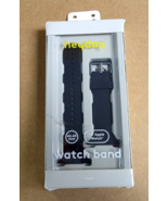 Heyday Silicone Watch Band fits Apple Watch 42-45mm - Black - £5.47 GBP