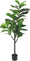 Artificial Tree-5 Ft.Faux Plants Fig Tree In Pot, Fl150, By Keloteven De... - $97.96