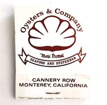 Oysters &amp; Co Seafood Restaurant Vintage Matchbook CA Oysterbar Unstruck ... - $366.58 MXN