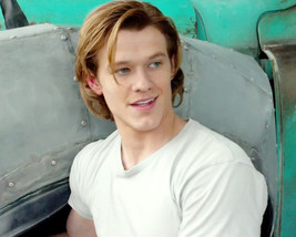 Monster Trucks Lucas Till portrait in white T-shirt 16x20 Canvas Giclee - $69.99