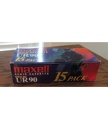 MAXELL Normal BIAS UR-90 (15-Pack) Standard Size Cassettes - £41.85 GBP