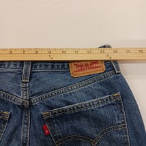 Levis Low Pro Straight Womens Blue Cotton Distressed Denim Jeans Size 26 (27×31) image 9