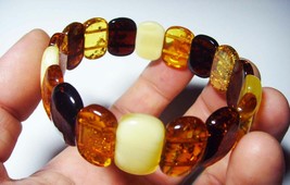 Amber Bracelet Natural Baltic Amber jewelry Gemstone Bracelet Handcraft ... - £120.74 GBP