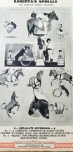 Antique 1926 Vaudeville Act Poster ROBERTA&#39;S ANIMALS Horse &amp; Dog Show B6 - $27.00
