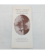 Trinity Church In Newport Rhode Island Brochure - $187.65 MXN