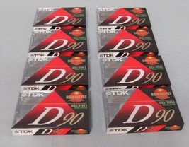 TDK-90 Type I High Output 8 Sealed Audio Cassette Tapes  New Old Stock Unused - £11.68 GBP