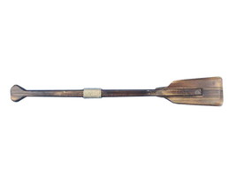 [Pack Of 2] Wooden Westminster Decorative Squared Rowing Boat Oar w/ Hooks 24&quot;&quot; - £57.33 GBP