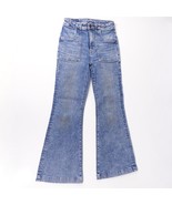 American Eagle Flared Stretch Trouser Leg Cotton Denim Blue Jeans Size 2... - $35.53