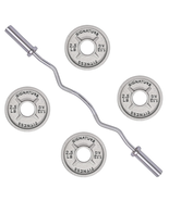 10LB Olympic Curl Barbell Set，Includes 4FT Curl Bar &amp; 2-Inch Cast Iron W... - €43,99 EUR