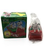 1996 DISNEY 101 Dalmatians Snow Dome Dog Sledding McDonalds Christmas Or... - $183.06 MXN