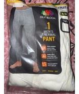 Fruit of the Loom ~ Thermal Pant Bottom Base Layer Long John White Waffl... - $11.87