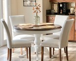 Upholstered Parsons Dining Chairs Set Of 4, Fabric Dining Room Kitchen S... - $373.34