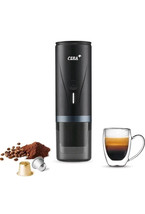 CERA+ Portable Espresso Maker,Self-Heating Electric Mini Coffee Black  - $1,493.79 MXN
