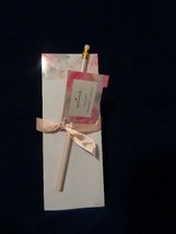Hallmark Notepad &amp; Pencil Set Pink Rose - £3.32 GBP
