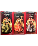 Decorative Vintage Angel Christmas Tree Toppers Kirkland Signature 9” Se... - $79.99