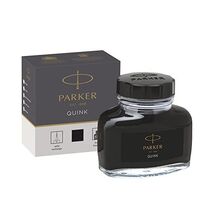 Parker Fountain Pen Liquid Bottled Quink Ink, 57 ml, in a Box - Black  - $15.00